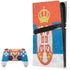 Serbia Flag Distressed PlayStation PS5 Skins